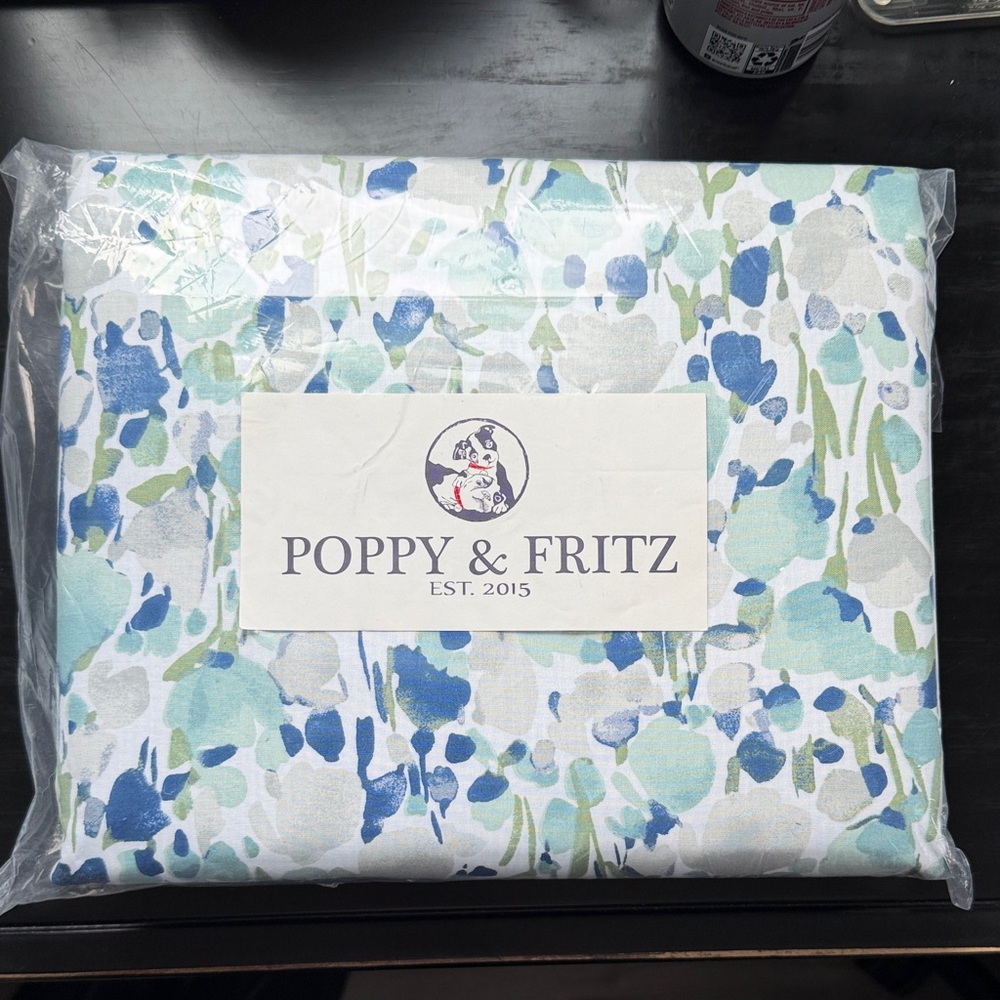 Threshold Blue and Green Floral Full/Queen Duvet Cover